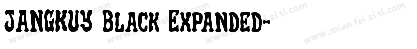 JANGKUY Black Expanded字体转换